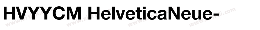 HVYYCM HelveticaNeue字体转换